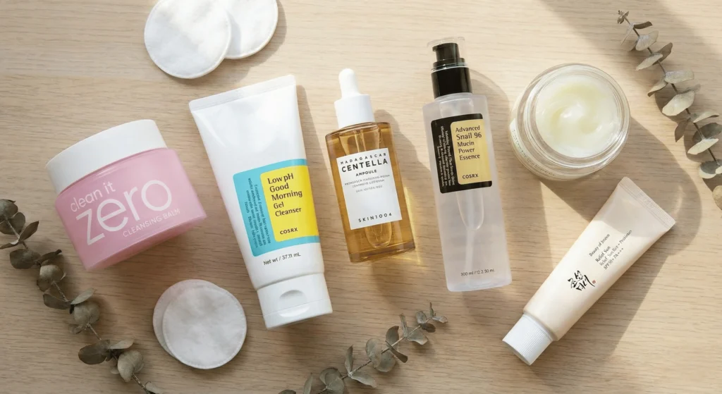 Sélection produits cultes skincare coréenne acné